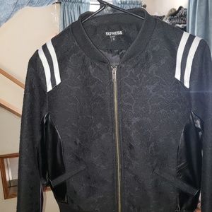Express  varsity adorable jacket some flaws!!